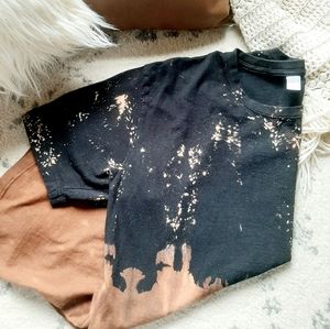 Hand Bleached Acid Wash T Shirt